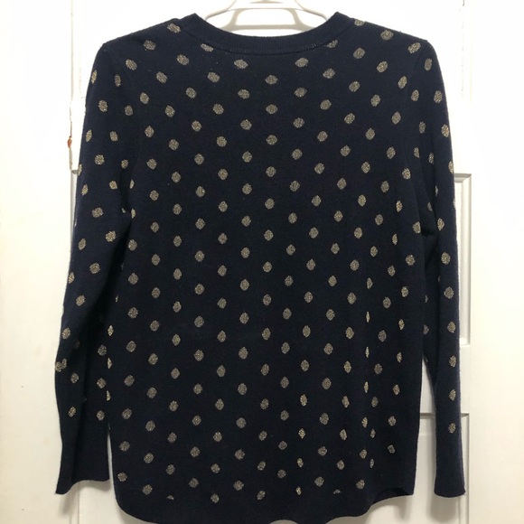 NWT navy blue with gold glitter dots size XL - Picture 2 of 4